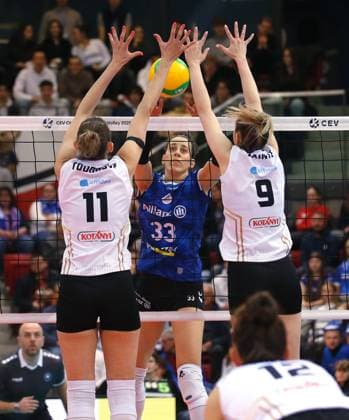 BAU 22.01.2025 Stuttgart Volleyball Allianz MTV Stuttgart vs. CSO Voluntari 2005, Maria Segura Palleres (Stuttgart, Mitte)