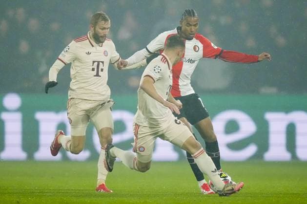 UEFA Champions League: Feyenoord v FC Bayern Munich Rotterdam - Calvin Stengs of Feyenoord during the seventh round of new format of the Champions League 2024 2025. The match is set between Feyenoord and FC Bayern Munich at Stadion Feijenoord De Kuip on 22 January 2025 in Rotterdam, The Netherlands. Copyright: xYannickxVerhoevenx