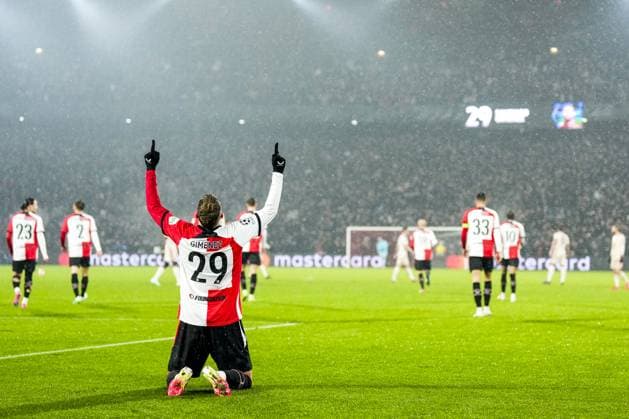 UEFA Champions League: Feyenoord v FC Bayern Munich Rotterdam - Santiago Gimenez of Feyenoord during the seventh round of new format of the Champions League 2024 2025. The match is set between Feyenoord and FC Bayern Munich at Stadion Feijenoord De Kuip on 22 January 2025 in Rotterdam, The Netherlands. Copyright: xYannickxVerhoevenx