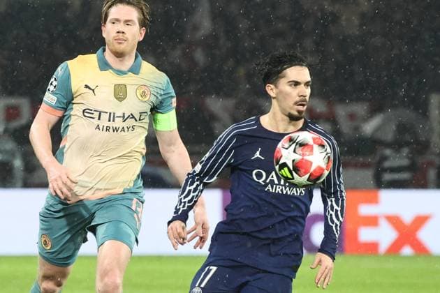 Champions league psg manchester city PHOTOPQR LE PARISIEN LP Fred Dugit ; Paris ; 22 01 2025 ; Sports Parc des Princes, Paris (XVIe), le 22 janvier 2025 Ligue des Champions Psg-Manchester City LP Fred Dugit 17 Vitinha
