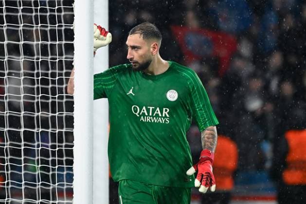 FOOTBALL : PSG vs Manchester City - Ligue des Champions - 22 01 2025 Gianluigi Donnarumma ( 1 - PSG ) celebrates during the UEFA Champions League match between Paris Saint Germain and Manchester City at Parc Des Princes on January 22, 2025 in Paris, France. ( Photo by Dante Badano PsnewZ ) - ParisFrance  Copyright: xDantexBadanox