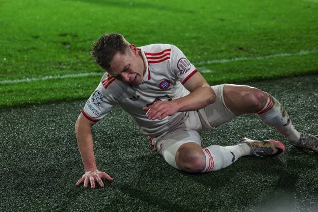 22.01.2025, Fussball, Saison 2024 2025, Champions League, 7. Spieltag, Feyenoord Rotterdam - FC Bayern München, Joshua Kimmich (FC Bayern München) Rotterdam Staion Feijenoord Niederlande xRHR-FOTO TRx Copyright: TimxRehbein RHR-FOTOx RHR-FOTO TR