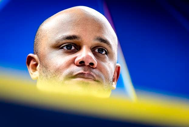 SC Bayern Munchen trainer Vincent Kompany during te press conference, PK, Pressekonferenz after the match Feyenoord - Bayern Munchen at the Stadium De Kuip for the UEFA Champions League - League Phase - Matchday 7 season 2024-2025 in ROTTERDAM, Netherlands on 22 january 2025, (photo by Marcel van Dorst EYE4images DeFodi Images) Defodi-746_209958