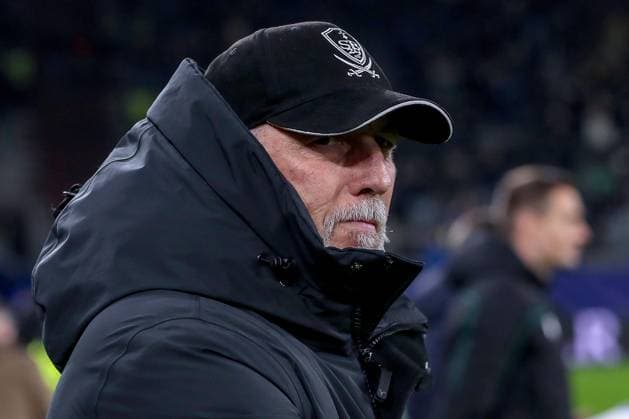 22.01.2025, Fußball, UEFA Champions League, Schachtar Donezk - Stade Brestois 29, Arena AufSchalke Gelsenkirchen, 7. Spieltag Saison 2024 2025: Cheftrainer Eric Roy (Trainer Stade Brest) Nordrhein-Westfalen Deutschland