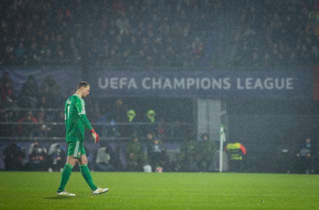 Rotterdam, Netherlands. 22nd Jan 2025. Manuel Neuer (FCB) Feyenoord Rotterdam - FC Bayern Munich Feyenoord Rotterdam - FC Bayern München UEFA Champions League 22.01.2025