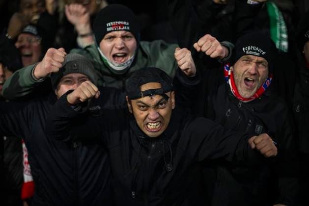 Rotterdam, Netherlands. 22nd Jan 2025. Rotterdam Fans Feyenoord Rotterdam - FC Bayern Munich Feyenoord Rotterdam - FC Bayern München UEFA Champions League 22.01.2025
