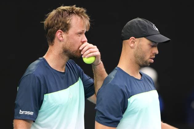 Sport Themen der Woche KW04 Sport Bilder des Tages Kevin Krawietz, Tim Puetz, Herren Doppel, Men s Doubles Australian Open 2025, Melbourne Park, Melbourne, Victoria, Australia. *** Kevin Krawietz, Tim Puetz, Mens Doubles, Men s Doubles Australian Open 2025, Melbourne Park, Melbourne, Victoria, Australia Copyright: xJuergenxHasenkopfx