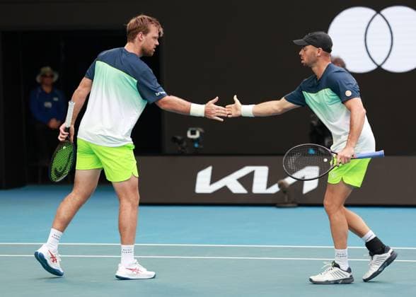 Kevin Krawietz, Tim Puetz, Herren Doppel, Men s Doubles Australian Open 2025, Melbourne Park, Melbourne, Victoria, Australia. Copyright: xJuergenxHasenkopfx
