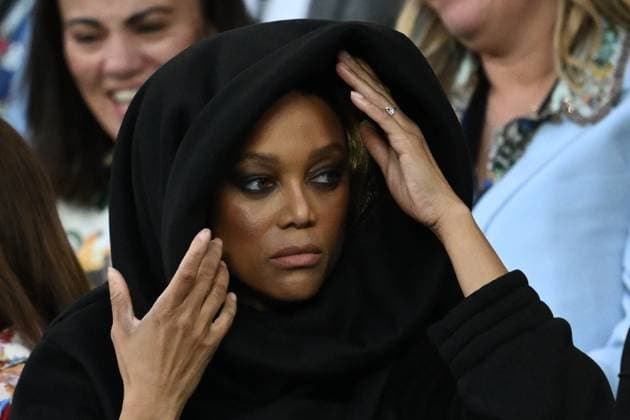 TENNIS AUSTRALIAN OPEN, Former Model and American TV personality Tyra Banks watches Aryna Sabalenka of Belarus during her Women?s semifinal match against Paula Badosa of Spain during the 2025 Australian Open at Melbourne Park in Melbourne, Thursday, January 23, 2025. ( NO ARCHIVING, EDITORIAL USE ONLY, NO USE IN BOOKS WITHOUT CONSENT MELBOURNE VICTORIA AUSTRALIA  Copyright: xJOELxCARRETTx 20250123169003938758