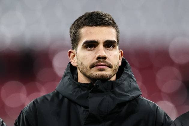 Andre Silva (RB Leipzig,19) - Champions League Ligaphase Saison 2024-2025 RB Leipzig vs. Sporting Lissabon in der Red Bull Arena in Leipzig - Porträt, Portrait,Fussball,Deutschland,Mann,Männer,22.01.2025