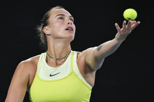 Aryna Sabalenka, BLR, during semifinals of 2025 Australian Open in Melbourne, 23 01 2025; -