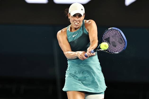 Madison Keys, USA, during semifinals of 2025 Australian Open in Melbourne, 23 01 2025; -
