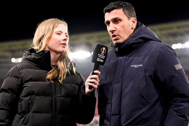 2025-01-23 AZ v AS Roma - UEFA Europa League 2024 25 League Phase MD7 ALKMAAR, NETHERLANDS - JANUARY 23: Head Coach Maarten Martens of AZ during an interview at Ziggo prior to the UEFA Europa League 2024 25 League Phase MD7 match between AZ and AS Roma at AFAS Stadion on January 23, 2025 in Alkmaar, Netherlands. Alkmaar AFAS Stadion Netherlands Content not available for redistribution in The Netherlands directly or indirectly through any third parties. Copyright: xEdxvanxdexPolx