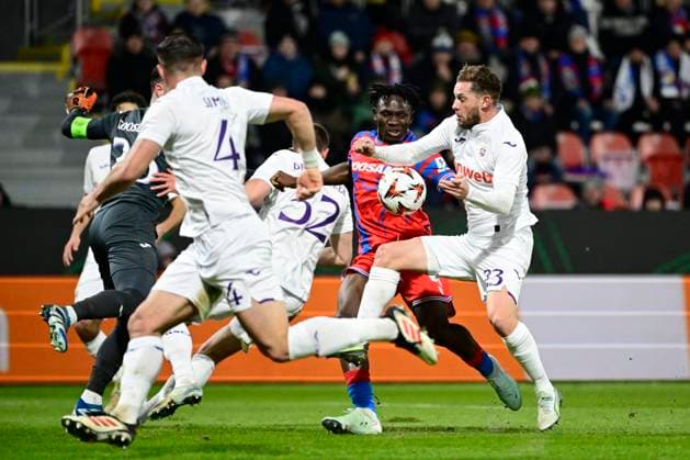 Viktoria Plzen v RSC Anderlecht - UEFA Europa League PLZEN, CZECH REPUBLIC - JANUARY 23 : Rits Mats midfielder of RSC Anderlecht during the UEFA Europa League 2024 25 League Phase MD7 match between Viktoria Plzen and RSC Anderlecht on January 23, 2025 in Plzen, Czech Republic, 23 01 2025 Plzen Czech Republic  Copyright: xPeterxDexVoechtx