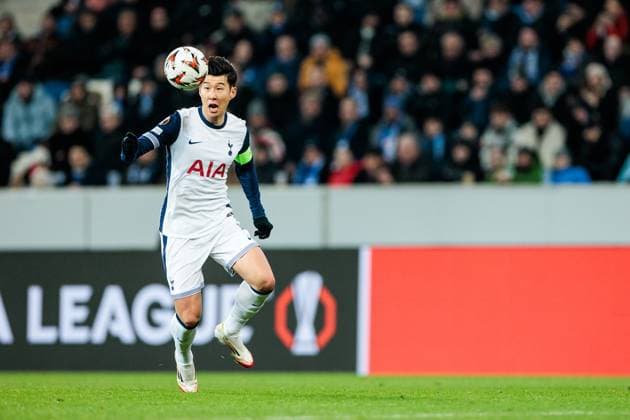 UEFA Europa League: TSG 1899 Hoffenheim - Tottenham Hotspur; 23.01.2025 Heung-Min Son (Tottenham Hotspur, 7) am Ball UEFA Europa League: TSG 1899 Hoffenheim - Tottenham Hotspur, Sinsheim, PreZero Arena am 23.01.2025 Copyright: xBEAUTIFULxSPORTS Wunderlx