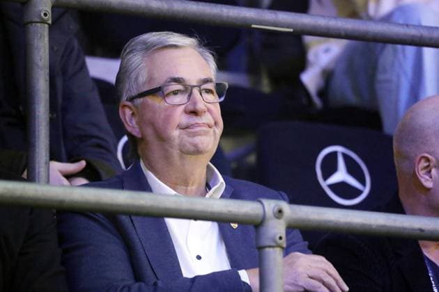 11.01.25 Mercedes-Benz JuniorCup 2025 Deutschland, Sindelfingen, 11.01.2025, Fussball, Junioren, Mercedes-Benz JuniorCup 2025: Dietmar Allgaier (Präsident VfB Stuttgart).