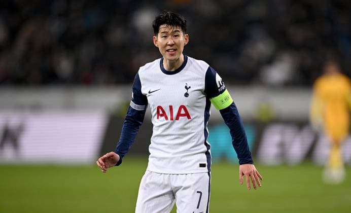FUSSBALL EUROPA LEAGUE SAISON 2024 2025 Vorrunde 7. Spieltag TSG 1899 Hoffenheim - Tottenham Hotspur 23.01.2025 Heung-Min Son (Tottenham Hotspur)
