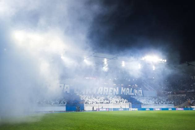MALMO , 23-01-2025 , Malmo New stadium , season 2024 2025 , UEFA Europa league, Football. during the match Malmo - FC Twente, Fans of Malmo FF Malmo - Twente  x27527352x Copyright: