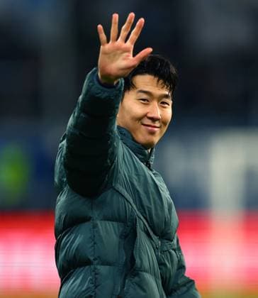 Son Heung-Min of Tottenham Hotspur at full time. Hoffenheim v Tottenham Hotspur, UEFA Europa League, Group Stage, Football, PreZero Arena, Sinsheim, Germany - 23 Jan 2024 EDITORIAL USE ONLY No use with unauthorised audio, video, data, fixture lists, club league logos or live services. Online in-match use limited to 120 images, no video emulation. No use in betting, games or single club league player publications. Copyright: xJamesxMarsh Shutterstockx 15108921cl
