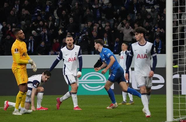 Europa League, TSG 1899 Hoffenheim vs Tottenham Hotspur 23.01.2025, PreZero-Arena, Sinsheim, Europa League, TSG 1899 Hoffenheim vs Tottenham Hotspur , im Bild