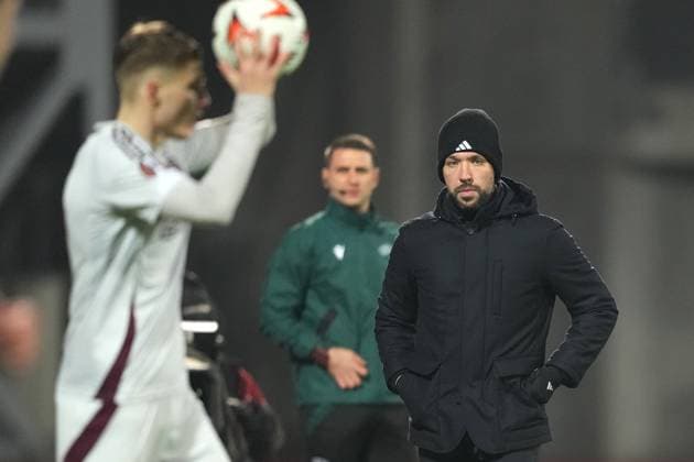 RIGA, 23-01-2025 , Daugava Stadium , football, UEFA Europa League, season 2024 2025, Match between RFS and Ajax. Francesco Farioli RFS - Ajax  x27527858x Copyright: