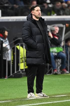 23.01.2025, xjhx, Fussball UEFA Europa League, Eintracht Frankfurt - Ferencvaros Budapest emspor, v.l. Co Trainer Jan Fießer Fiesser (Eintracht Frankfurt) (DFL DFB REGULATIONS PROHIBIT ANY USE OF PHOTOGRAPHS as IMAGE SEQUENCES and or QUASI-VIDEO) Frankfurt am Main