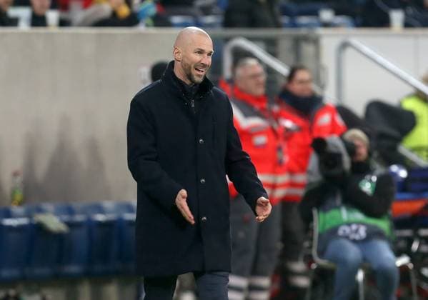 Trainer Christian Ilzer (Hoffenheim) . Fussball: Europa League: Saison 24 25: TSG 1899 Hoffenheim - Tottenham Hotspur , 7. Spieltag, 23.01.2025.