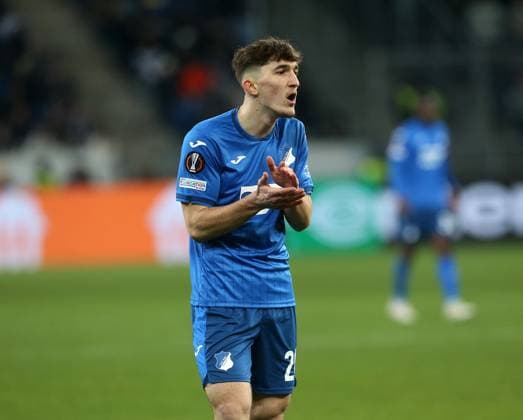 Florian Micheler (Hoffenheim) . Fussball: Europa League: Saison 24 25: TSG 1899 Hoffenheim - Tottenham Hotspur , 7. Spieltag, 23.01.2025.