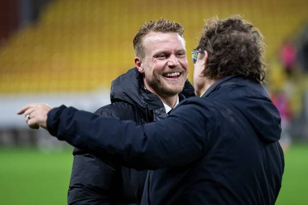 250123 Head coach Oscar Hiljemark of Elfsborg during the Europa League football match between Elfsborg and Nice on January 23, 2025 in Boras. Photo: Jörgen Jarnberger BILDBYRAN COP 112 JJ0433 fotboll football soccer fotball uefa europa league europa league elfsborg nice bbeng Copyright: JÖRGENxJARNBERGER BB250123JJ092