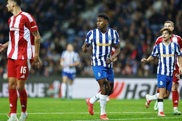 Samu omorodion Aghehowa (Porto), JANUARY 23, 2025 - Football Soccer : UEFA Europa League League phase match day 7 between FC Porto 0-1 Olympiacos FC at the Estadio do Dragao in Porto, Portugal. Noxthirdxpartyxsales  (279430758)
