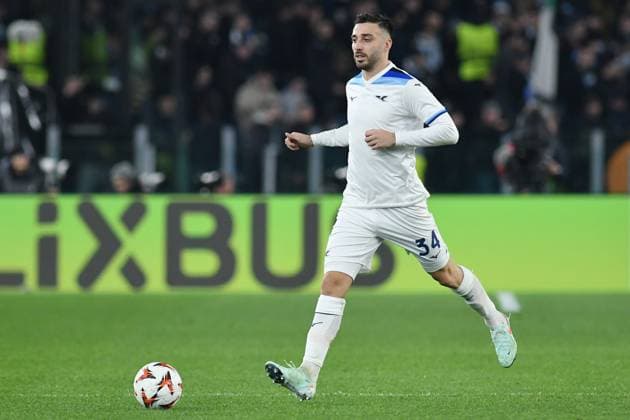 January 23, 2025, Rome, Italy: Mario Gila of SS Lazio seen in action during the Europa League qualifying round - 7th leg match between SS Lazio and Real Sociedad at Olympic stadium. Final score; Lazio 3 :1 Real Sociedad Rome Italy - ZUMAs197 20250123_aaa_s197_238 Copyright: xMattiaxVianx