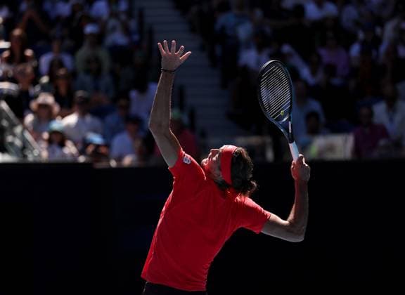Alexander Zverev of Germany in action Australian Open, Day Thirteen, Tennis, Melbourne Park, Melbourne, Australia - 24 Jan 2025  Copyright: xEllaxLing Shutterstockx 15108785w