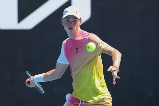 Henry Bernet (SUI), Jungen Einzel Boys Singles, Australian Open 2025, Melbourne Park, Melbourne, Victoria, Australia. Copyright: xJuergenxHasenkopfx