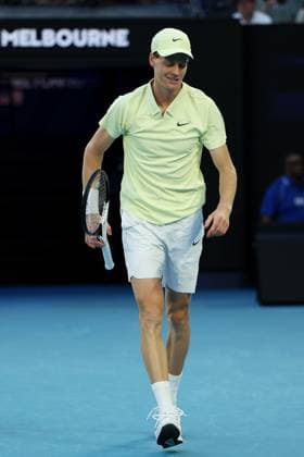 Jannik Sinner during the Semi-final match against Shelton in the Rod Laver Arena Australian Open, Day Thirteen, Tennis, Melbourne Park, Melbourne, Australia - 24 Jan 2025  Copyright: xEllaxLing Shutterstockx 15108785cf