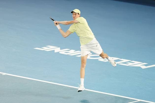 Jannik Sinner during the Semi-final match against Shelton in the Rod Laver Arena Australian Open, Day Thirteen, Tennis, Melbourne Park, Melbourne, Australia - 24 Jan 2025  Copyright: xRachelxBach Shutterstockx 15108800en