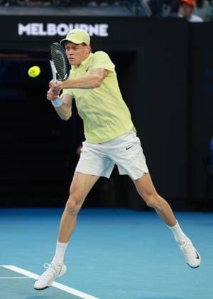 Jannik Sinner (ITA) Australian Open 2025, Melbourne Park, Melbourne, Victoria, Australia. Copyright: xJuergenxHasenkopfx