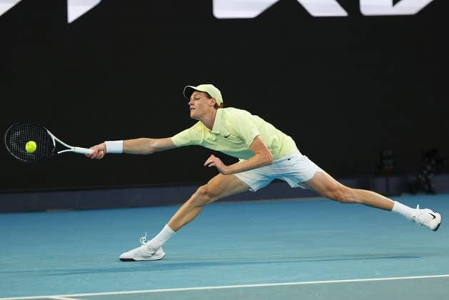 Jannik Sinner (ITA) Australian Open 2025, Melbourne Park, Melbourne, Victoria, Australia. Copyright: xJuergenxHasenkopfx