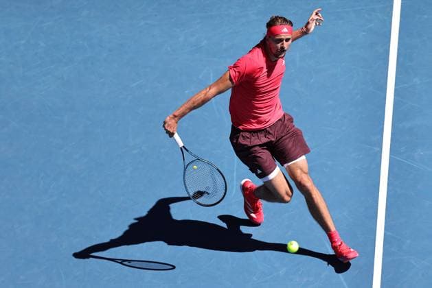 Alexander Zverev, GER, during semifinals of 2025 Australian Open in Melbourne, 24 01 2025; - 