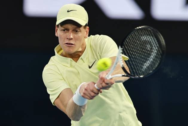 Jannik Sinner, ITA, during semifinals of 2025 Australian Open in Melbourne, 24 01 2025; - 