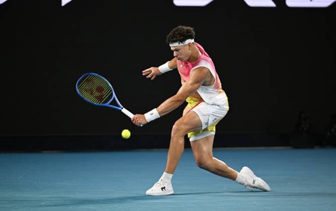 2025 AUSTRALIAN OPEN Mens Semifinal Match Jannik Sinner (ITA) vs. Ben Shelton (USA) Ben Shelton (USA)