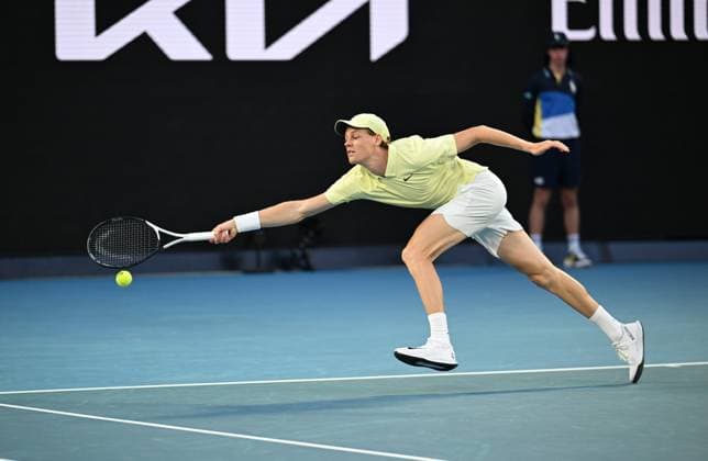 2025 AUSTRALIAN OPEN Mens Semifinal Match Jannik Sinner (ITA) vs. Ben Shelton (USA) Jannik Sinner (ITA)