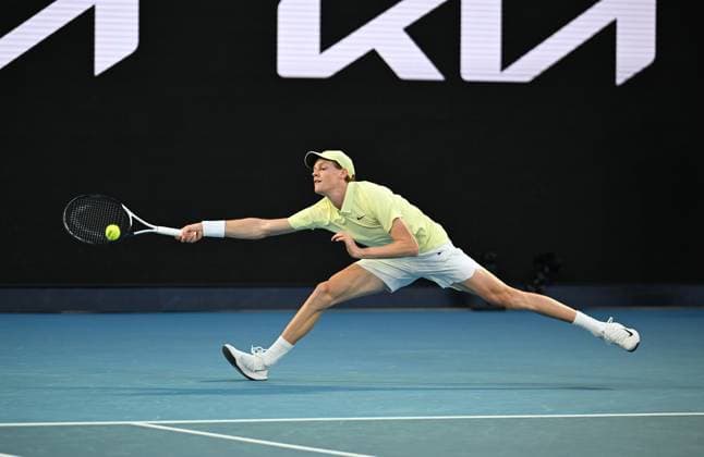 2025 AUSTRALIAN OPEN Mens Semifinal Match Jannik Sinner (ITA) vs. Ben Shelton (USA) Jannik Sinner (ITA)