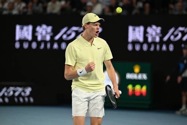 2025 AUSTRALIAN OPEN Mens Semifinal Match Jannik Sinner (ITA) vs. Ben Shelton (USA) Jannik Sinner (ITA)