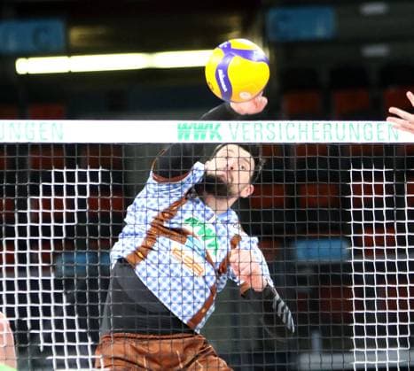Djorde ILIC (Herrsching), He-Volleyballl, Bundesliga, 2024 25, 24.01.25, WWK Volleys Herrsching vs VC Bitterfeld-Wolfen, BMW Park, Muenchen, Copyright: WolfgangxFehrmann