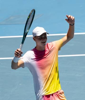 2025 AUSTRALIAN OPEN Junior Boys Final Winner Henry Bernet (SUI)
