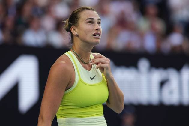 Aryna Sabalenka during the Women s Singles final match against Keys in the Rod Laver Arena Australian Open, Day Fourteen, Tennis, Melbourne Park, Melbourne, Australia - 25 Jan 2025  Copyright: xRachelxBach Shutterstockx 15108801c