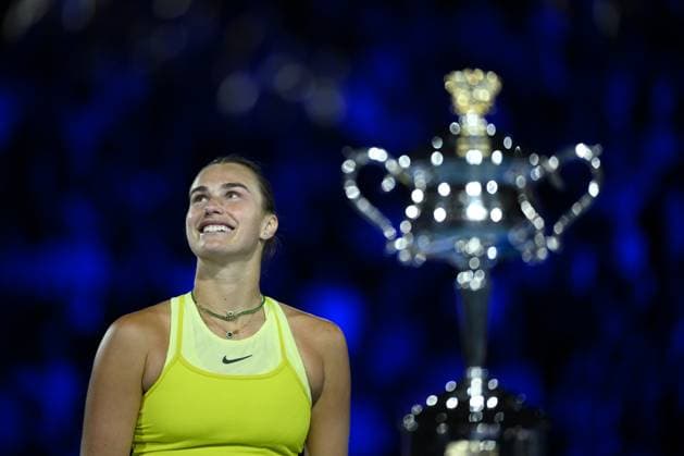 TENNIS AUSTRALIAN OPEN, Aryna Sabalenka of Belarus following her Women?s final loss to Madison Keys of the USA during the 2025 Australian Open at Melbourne Park in Melbourne, Saturday, January 25, 2025. ( NO ARCHIVING, EDITORIAL USE ONLY, NO USE IN BOOKS WITHOUT CONSENT MELBOURNE VICTORIA AUSTRALIA  Copyright: xJOELxCARRETTx 20250125189766691080
