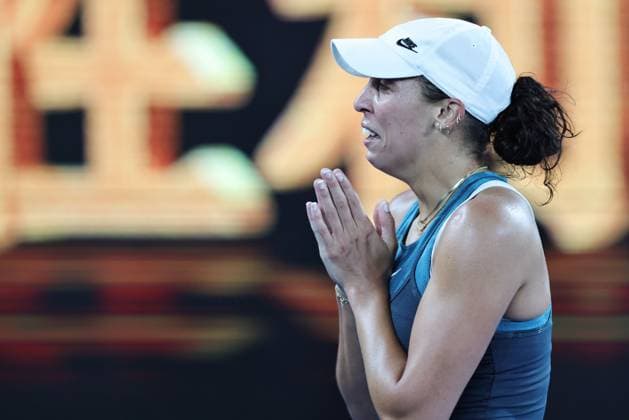 Madison Keys, USA, after final of 2025 Australian Open in Melbourne, 25 01 2025; -