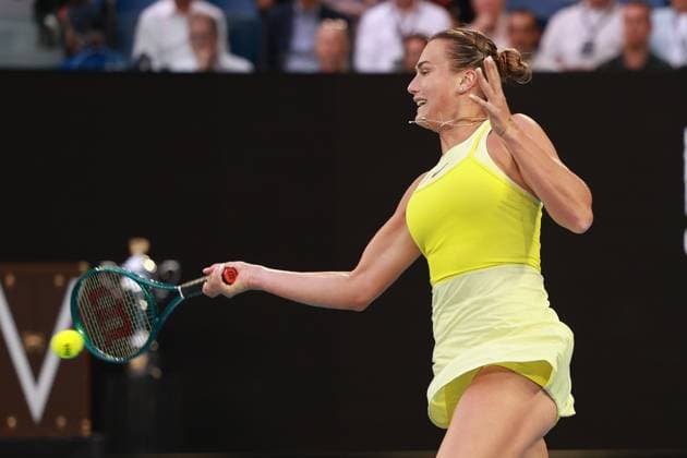 Aryna Sabalenka, Endspiel, Final, Australian Open 2025, Melbourne Park, Melbourne, Victoria, Australia. Copyright: xJuergenxHasenkopfx