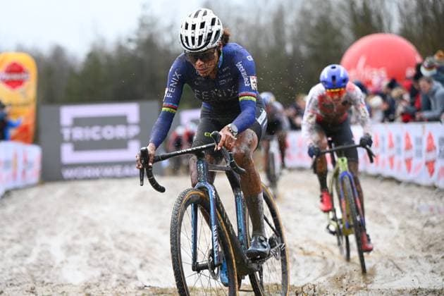UCI Cyclocross World Cup Maasmechelen 2025 MAASMECHELEN, BELGIUM - JANUARY 25 : Alvarado Ceylin Del Carmen (NED) of Alpecin-Deceuninck in action during the 11th leg of the UCI Cyclocross World Cup Series 2024-2025 women elite race on January 25, 2025 in Maasmechelen, Belgium, 25 01 2025 Maasmechelen Belgium  Copyright: xVincentxKalutx